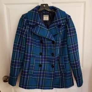Pretty in Plaid Peacoat